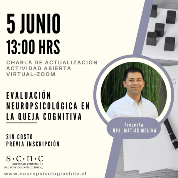 Charla gratuita: El rol de la evaluación neuropsicológica en la queja&nbsp;cognitiva